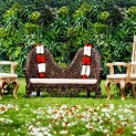 Mur vegetal artificiel brise vue Luxury