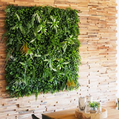 Mur vegetal artificiel brise vue Savane