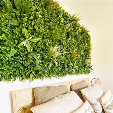 Mur vegetal artificiel brise vue Savane