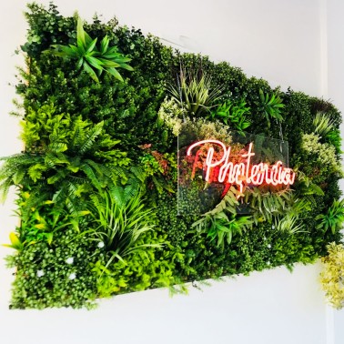 Mur vegetal artificiel brise vue Prairie color