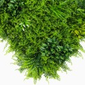 Mur vegetal artificiel brise vue Fougère dense