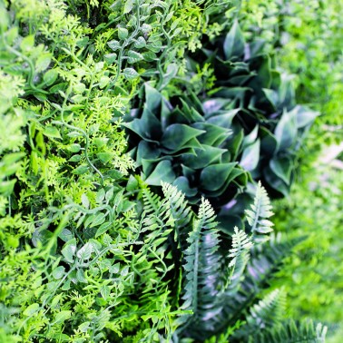 Mur vegetal artificiel brise vue Fougère dense