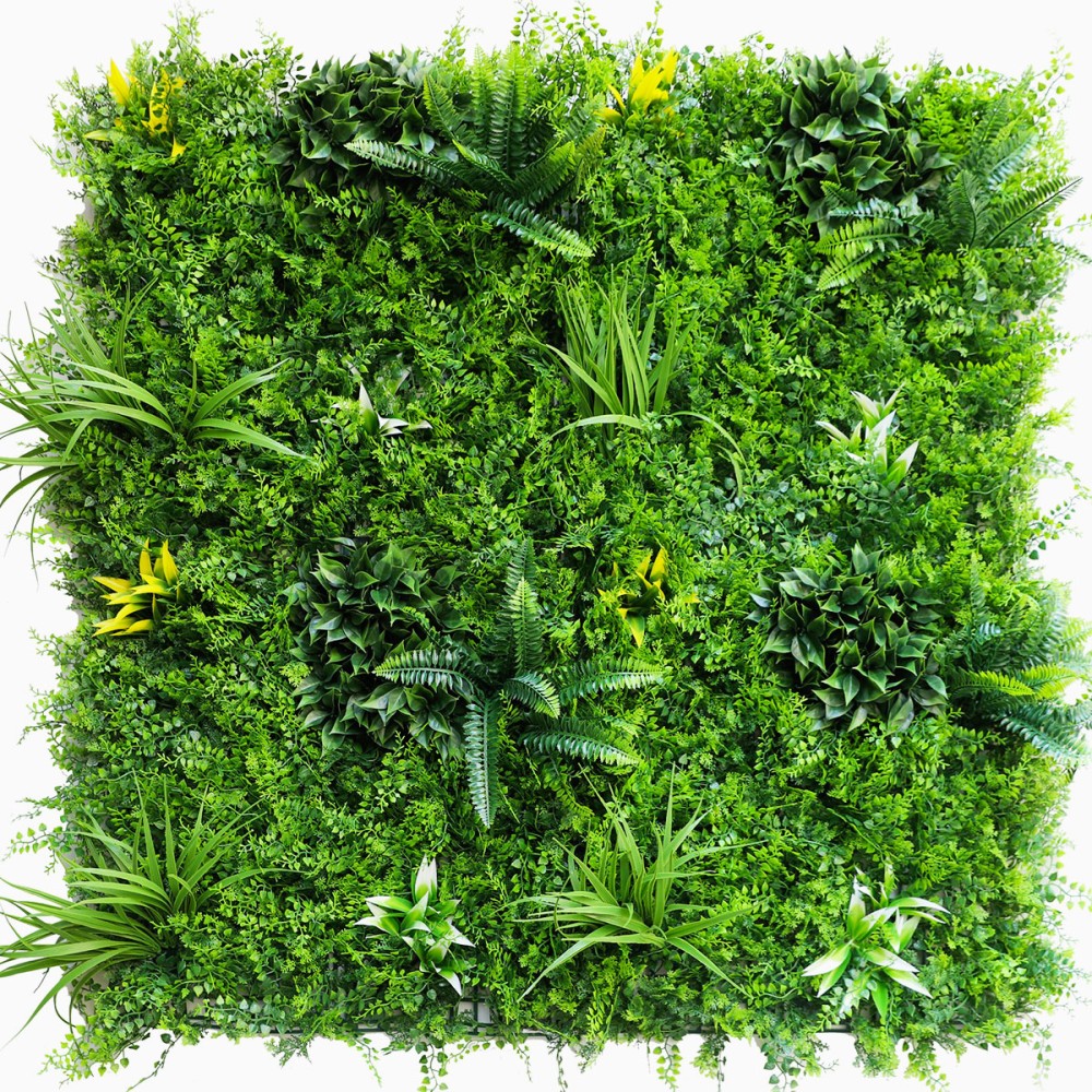 Mur vegetal artificiel brise vue Fougère dense Mur vegetal artificiel brise vue Fougère dense