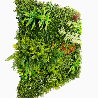 Mur vegetal artificiel brise vue Prairie color