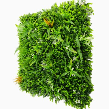 Mur vegetal artificiel brise vue Savane