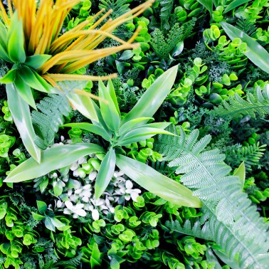Mur vegetal artificiel brise vue Savane