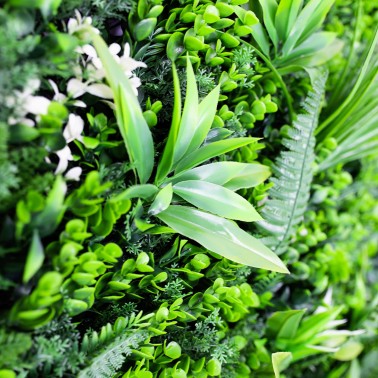 Mur vegetal artificiel brise vue Savane