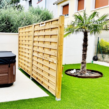 Barrière anti rhizomes anti racines pose gazon synthétique