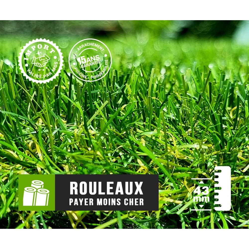 Gazon Synthétique Idéal/ Niort 43mm Gazon Synthétique Idéal/ Niort 43mm