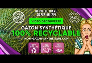 Enfin du gazon synthétique 100% recyclable, mais pas que !