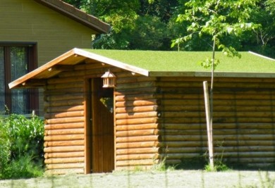 10 raisons de couvrir la Toiture de votre abris de jardin en gazon synthétiques